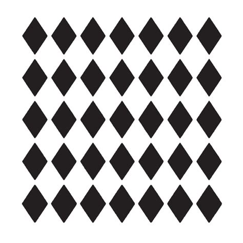 Diamond Pattern - 10 Mil Clear Mylar -Reusable Stencil Pattern – Go Stencil