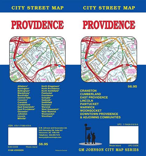 Providence, Rhode Island Street Map - GM Johnson Maps