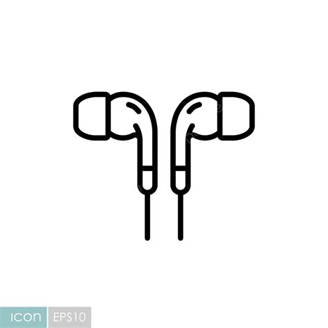 Earbuds Headphone Vector Flat Icon Earbud Design Sound Vector, Earbud ...