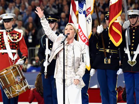 Pink Sings National Anthem at Super Bowl with the Flu | TIME