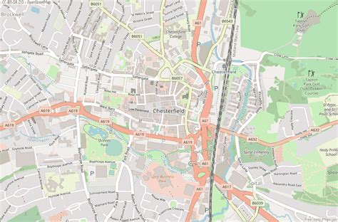 Chesterfield Map Great Britain Latitude & Longitude: Free England Maps