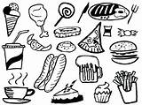 Unhealthy Food Coloring Pages At GetColoringscom  Free Printable sketch template