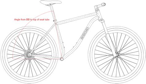 Seat angle dimension on a curved seat tube | www.bikecad.ca