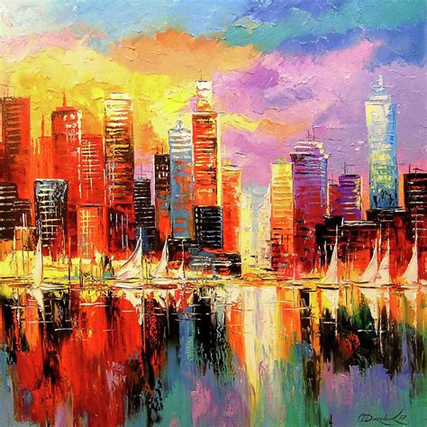 Evening New York #1 Painting by Olha Darchuk - Pixels