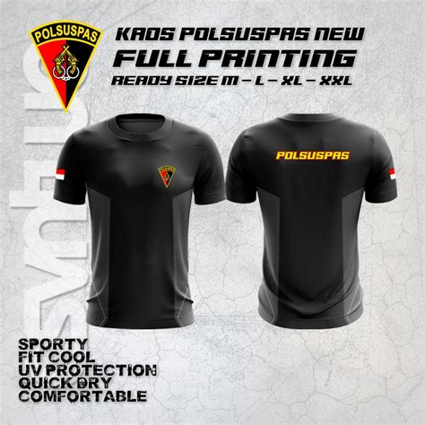 Jual Kaos Polsuspas Terbaru / Kaos Polsuspas Logo Merah Hitam Bahan ...