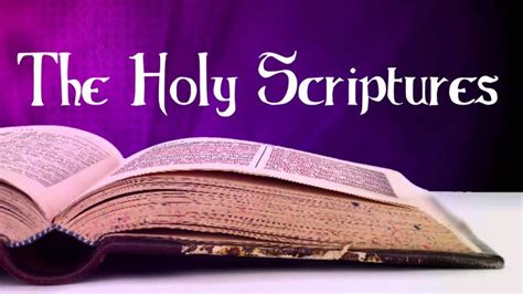 The Holy Scriptures – Riverview Baptist Church