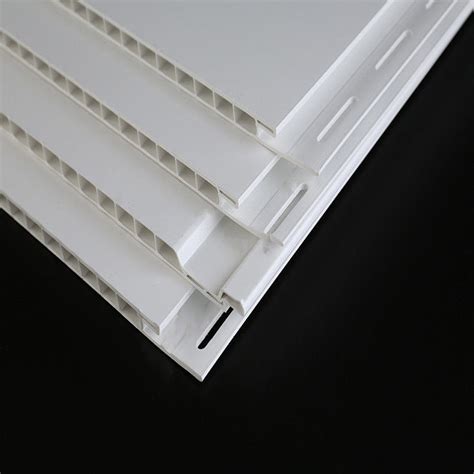 16ft White Decorative Plastic Wall Panels UV Resistant For Commercial