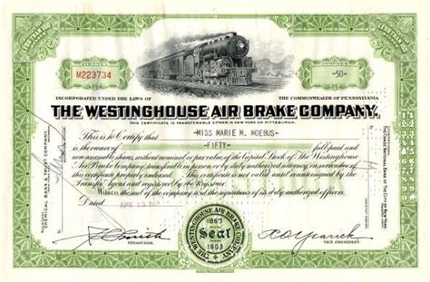 Westinghouse Air Brake Company - Pennsylvania | Westinghouse, George westinghouse, Air brake