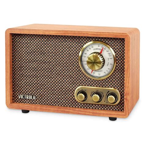 Buy Victrola Retro Wood Bluetooth Radio with Built-in Speakers, Elegant ...