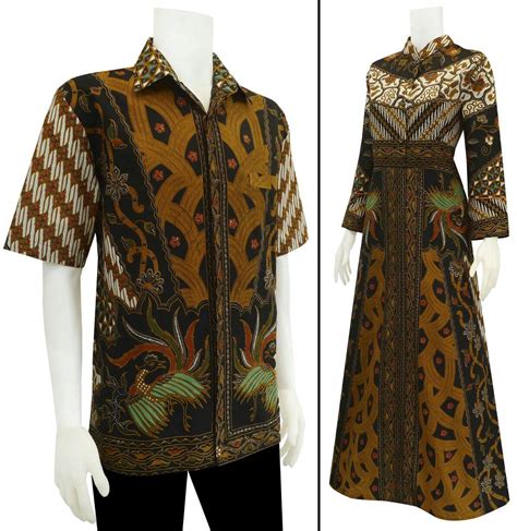 Baju Batik Gamis Sarimbit Motif Sinaran - Batik Bagoes Solo