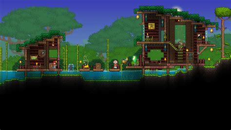 A Jungle npc house I made : Terraria