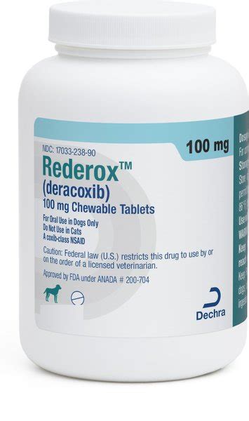 REDEROX (Deracoxib) Chewable Tablets for Dogs, 100 mg, 1 tablet - Chewy.com