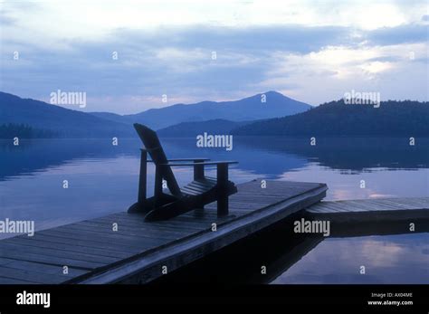 Lake in Adirondack mountains New York State USA Stock Photo - Alamy