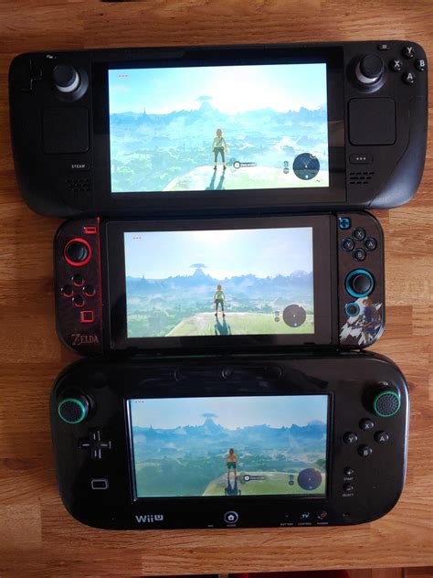 Wii U Gamepad, Switch and Steam deck size comparison : r/SteamDeck