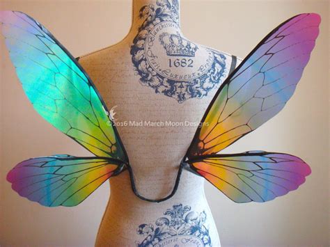 Rainbow Iridescent Fairy Wings, small size wearable fairy wings ...