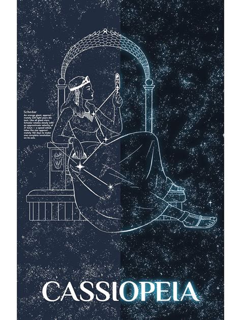 (I19) - Cassiopeia – Inked And Screened Cassiopeia Constellation ...