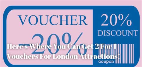 Here's Where You Can Get 2 For 1 Vouchers For London Attractions!