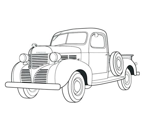 Classic Truck Coloring Pages at GetColorings.com | Free printable colorings pages to print and color