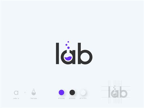 Lab Logo | Lab logo, Logo design creative, Typographic logo design