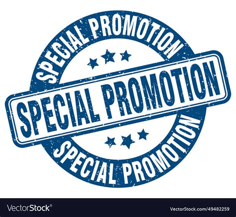 Special promotion stamp special promotion label Vector Image