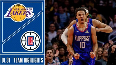 Clippers vs. Lakers Game Highlights | 1/31 - YouTube