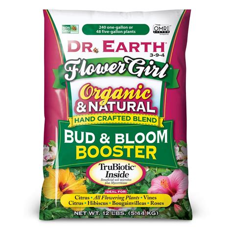 Dr. Earth Flower Girl Organic Bud & Bloom Booster Plant Food, 3-9-4 Fertilizer, 12 lb. - Walmart ...