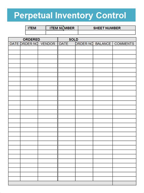 Sample Inventory Tracking Spreadsheet | DocTemplates