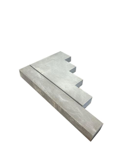 NuCast Solid Concrete Step Risers, Make a 6-step unit for your home, 6-hi 7" riser (contains 4 ...