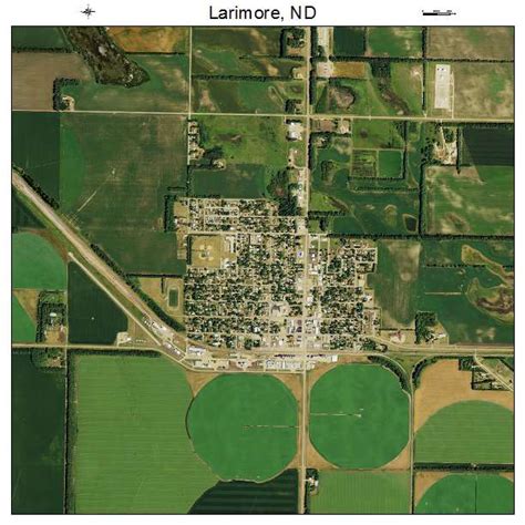 Aerial Photography Map of Larimore, ND North Dakota