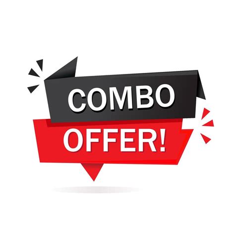 Combo offer banner design template. Flat style Vector illustration on ...