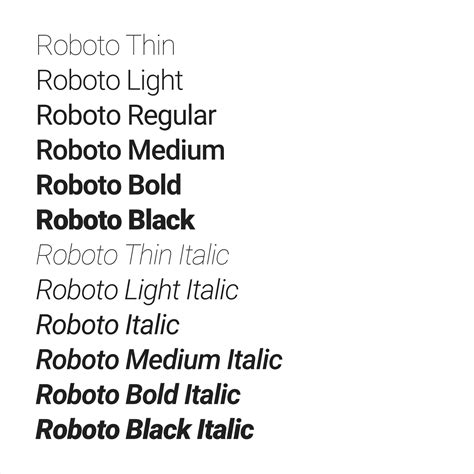 Roboto Fonts