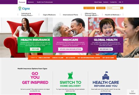 cigna.com - award winning insurance website Insurance Website, Family Plan, Medicare, Health ...