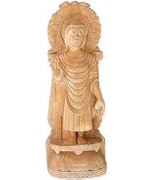 India Craft Nation Wood Carving Buddha Statue at Rs 1684 in Bhubaneswar ...