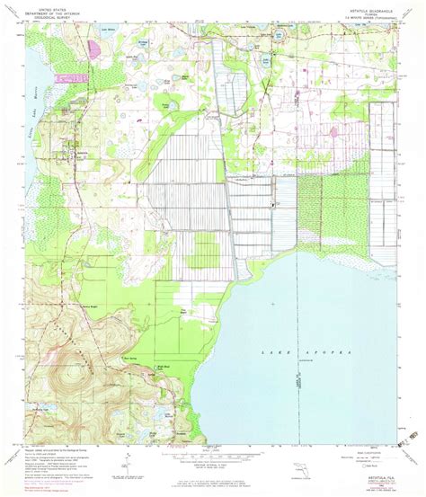 Classic USGS Astatula Florida 7.5'x7.5' Topo Map – MyTopo Map Store