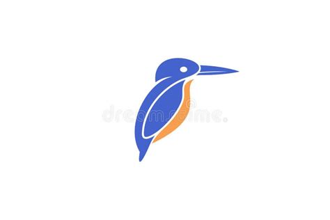 Kingfisher bird logo stock vector. Illustration of background - 210514428