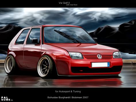 VW Golf II Facelift Virtualn Tuning hellaflush ~ We are Petrolheads!