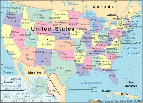 Usa Map With States And Cities Google Maps - Printable Map