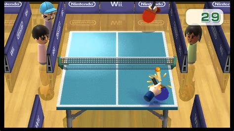 Wii table tennis