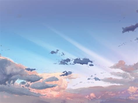 Wallpaper sky, clouds, original, anime desktop wallpaper, hd image ...