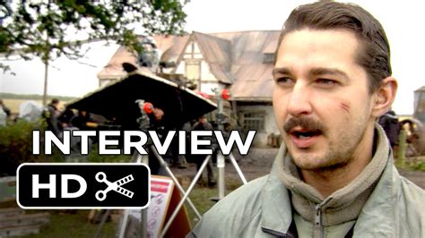 Fury Interview - Shia LaBeouf (2014) - Michael Peña, Brad Pitt War ...