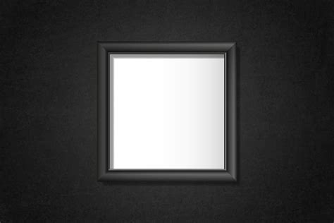 Black frame mockup on a wall | Free Vector Mockup - rawpixel