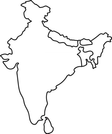 India Map Outline Vector Art, Icons, and Graphics for Free Download