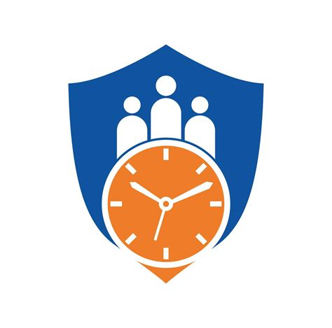 People Time Logo. time successful health logo icon vector. time logo with medical people icon ...