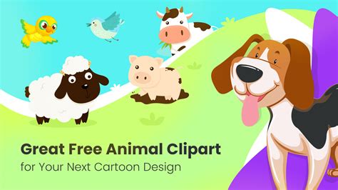 Great Free Animal Clipart for Your Next Cartoon Design | GraphicMama