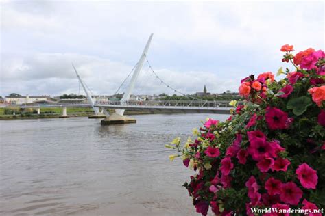 Walking Towards the Peace Bridge in Derry-Londonderry