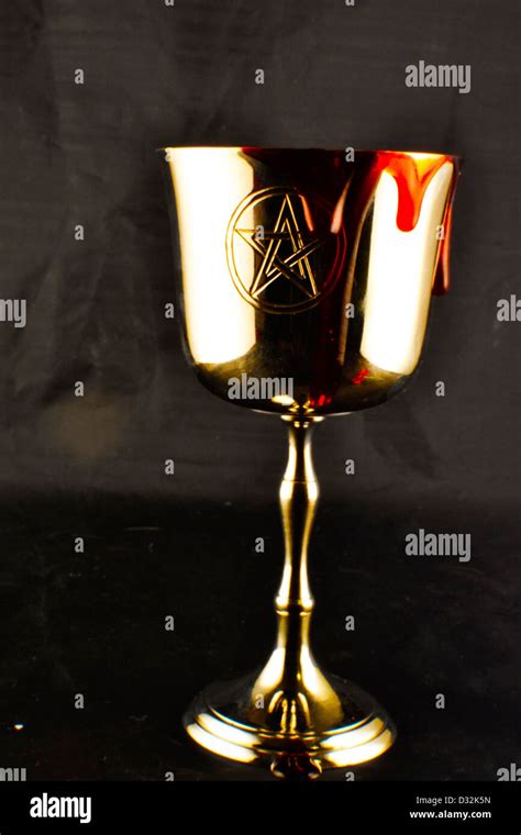 chalice with blood Stock Photo - Alamy