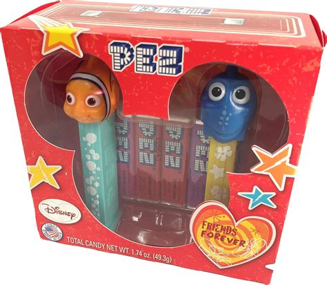 Amazon.com : Finding Nemo Pez Friends Collection Includes Nemo & Dory with 6 Rolls of Candy ...