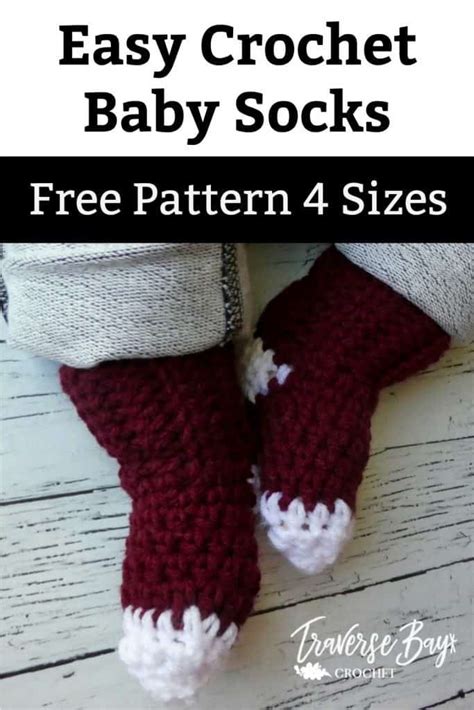 Crochet Baby Socks - Traversebaycrochet.com