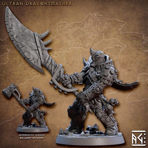 Warforged Fighter/barbarian Dnd Miniature Dungeons and - Etsy