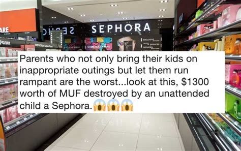 A Kid Destroyed $1,300 Worth of Sephora Makeup & People Are Dragging ...